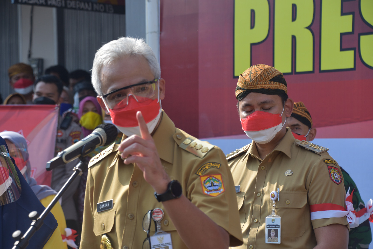 Gubernur Jateng Dan Pangdam IV/Diponegoro, Cek Langsung Vaksinasi Di Kabupaten Kendal 